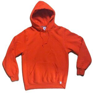 Russell Athletic Orange Hoodie Sweatshirt Size M Preowned